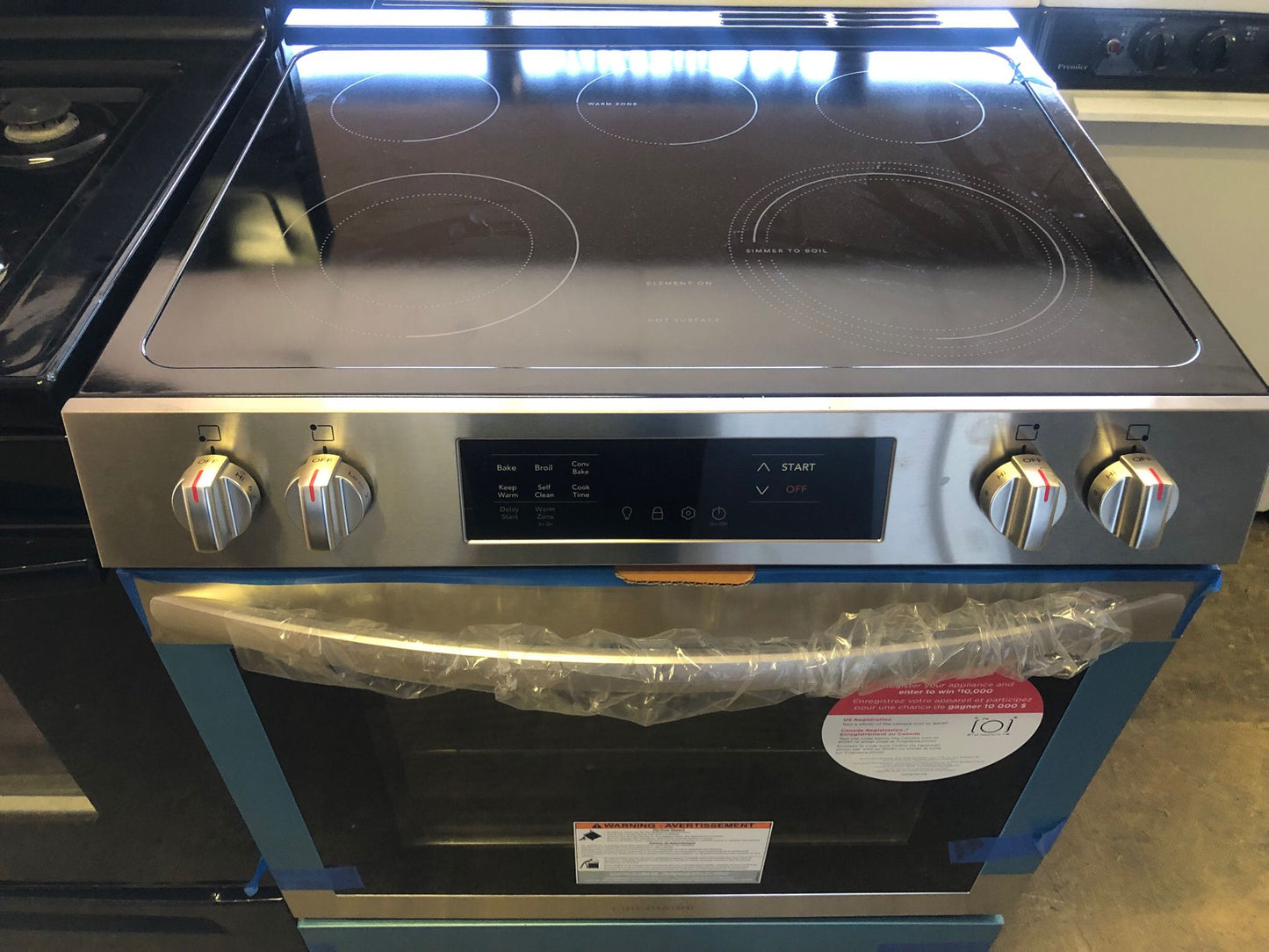 FRIGIDAIRE  SLIDE IN ELECTRIC RANGE STAINLESS STEEL